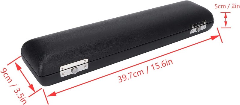 Glomora 17 Hole Flute Case, Flute Case Bag with PU Leather Inner Box + Oxford Cloth Outer Bag, Cross Body & Hand Carry Options, Lightweight & Waterproof - Image 2
